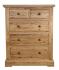 Francis Solid Oak 3+2 Drawer Chest